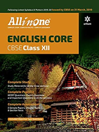 CBSE Class 12 Arihant All in One English Core 2019-2020