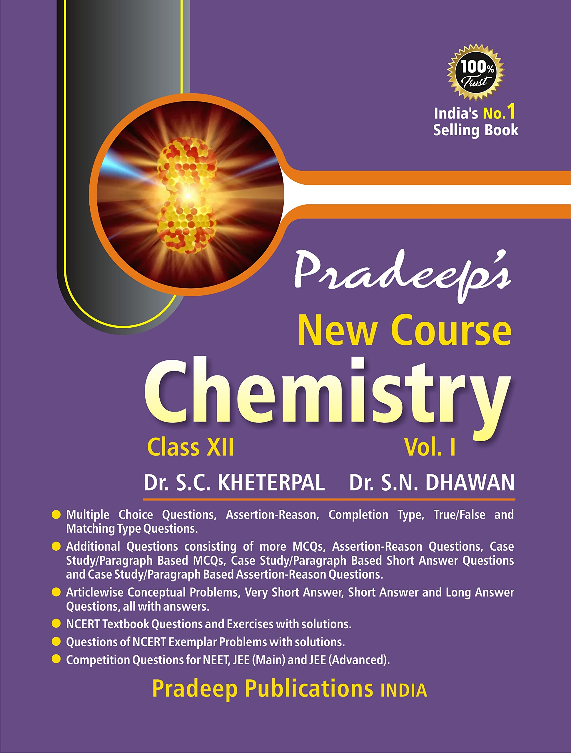 Class 12 Pradeep Chemistry 2023-2024 Volume 1